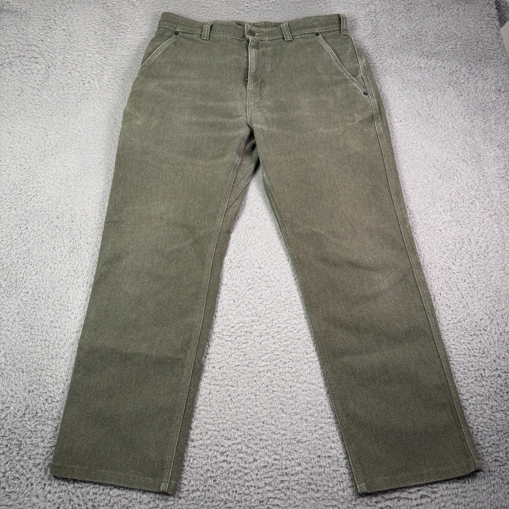 Patagonia Iron Forge 5 Pocket Work Pants Mens 33x29 Green Hemp Organic Cotton